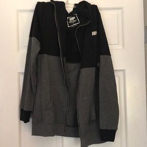 myProtein black and grey hoodie